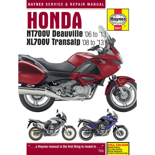 Honda NT700V Deauville & XL700V Transalp Haynes Service Manual '06-'13