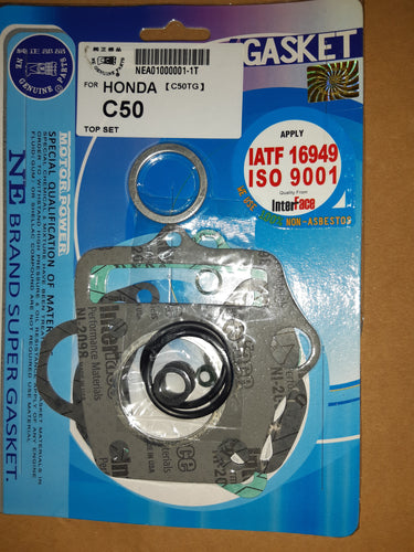 Top end gasket set - All 6v Honda C50 models 1967-1982