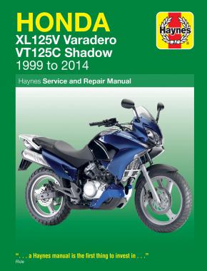 Honda XL125V Varadero & VT125C Shadow Haynes Service Manual '99-'11
