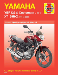 Yamaha YBR125 & XT125 ('05-'16) Haynes Service Manual