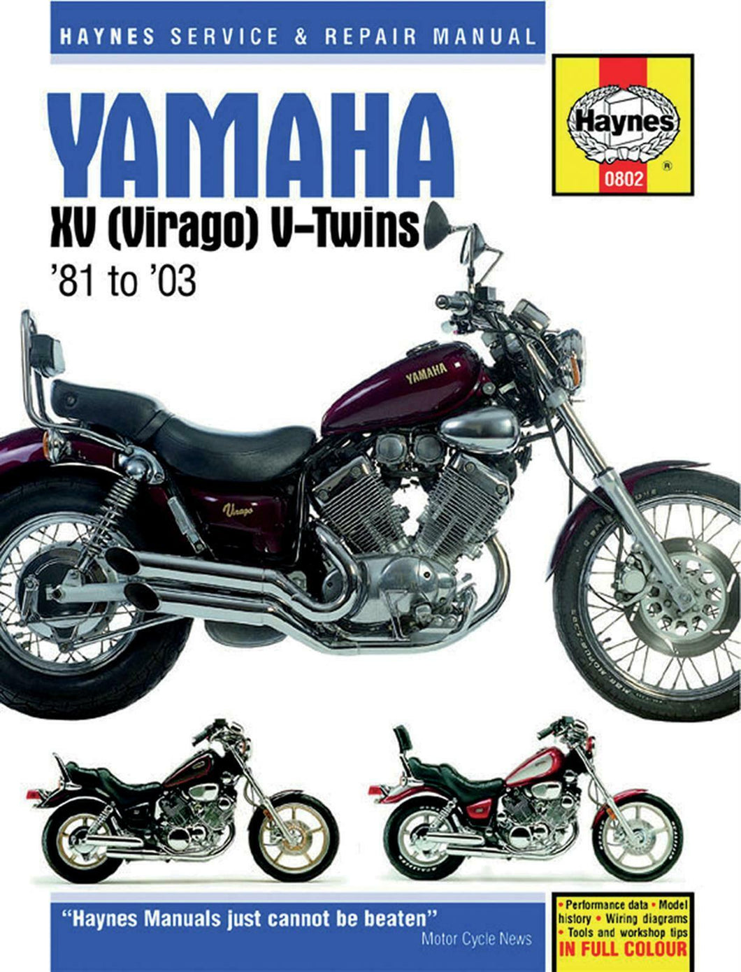 Yamaha XV Virago V-Twins ('81-'03) Haynes Service Manual