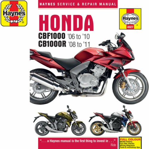 Honda CBF1000 (06-10) & CB1000R (08-11) Haynes Service Manual